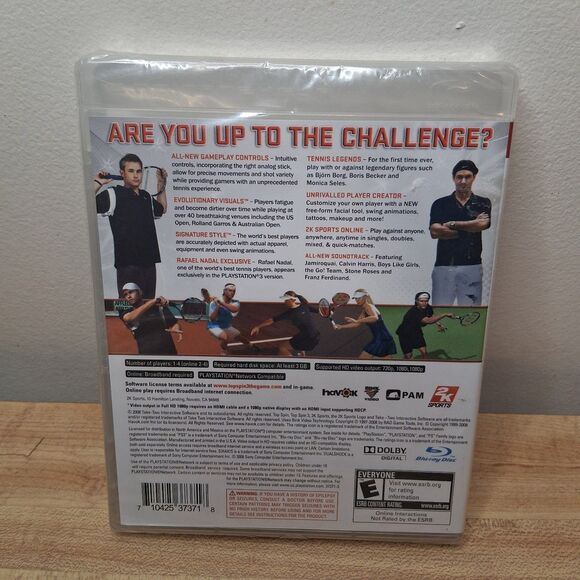 Top Spin 3 PS3 (Brand New Factory Sealed US Version) Playstation 3 - Picture 2 of 3